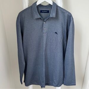 EUC Tommy Bahama Blue On Par
Spectator Long-Sleeve Polo Size XL